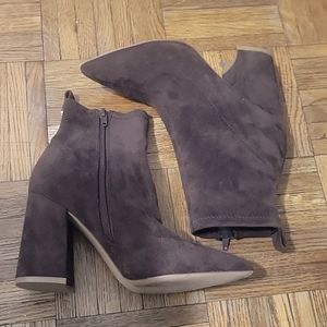Chocolate Brown Sock Ankle Booties